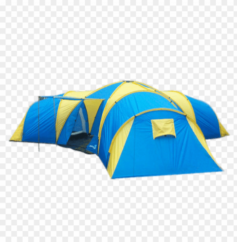 large family camping tent PNG Image with Isolated Graphic Element