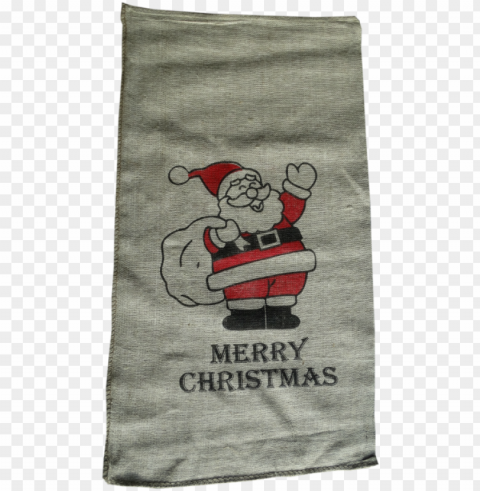 Large Hessian Jute Santa Sack 60 X 110cm - Nike PNG Isolated Illustration With Clear Background