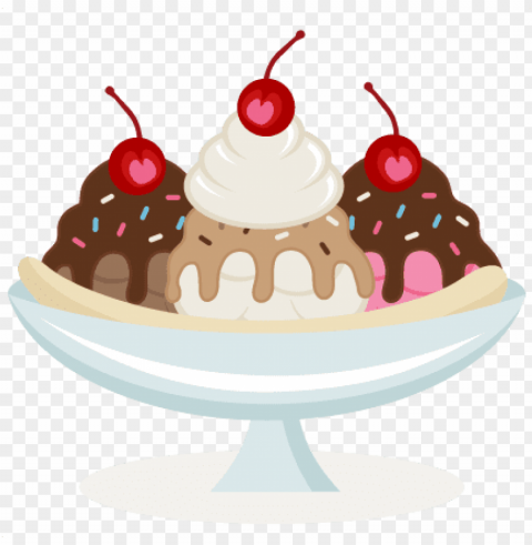 large ice cream sundae with sprinkles - ice cream sundae PNG graphics with clear alpha channel collection