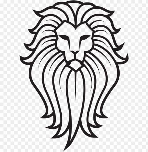 large lion face tattoo Isolated Design Element in HighQuality PNG PNG transparent with Clear Background ID 298e00f1