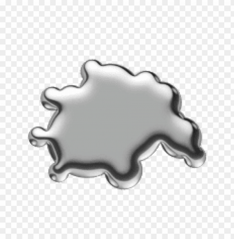 large mercury splatter PNG Image with Isolated Graphic