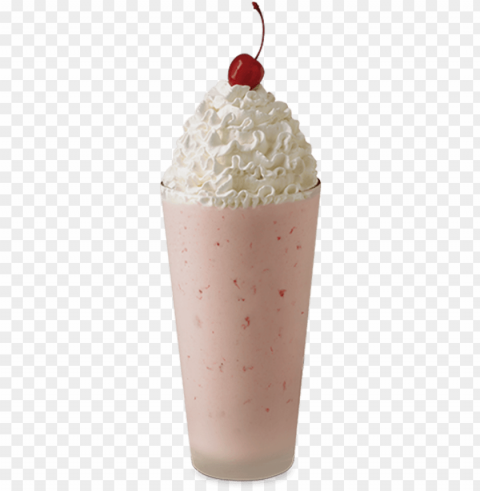 large strawberry milkshake ClearCut Background PNG Isolated Item