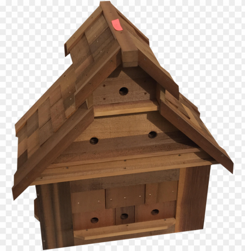 larger red cedar birdhouse - house Background-less PNGs