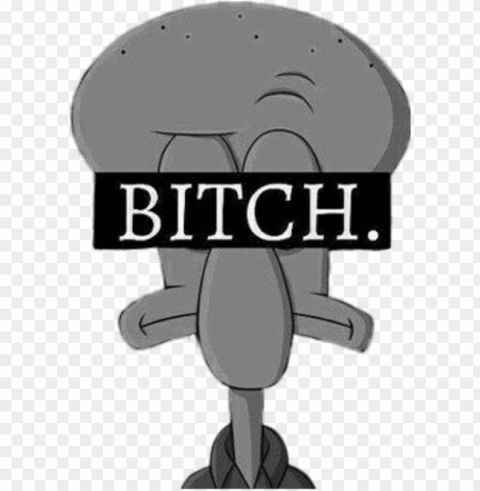 largest collection of free to edit squidward dabs 4 - squidward bitch Isolated PNG on Transparent Background