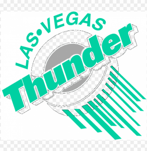 las vegas thunder logo Transparent Background Isolated PNG Figure