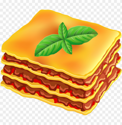lasagna vector Transparent background PNG clipart