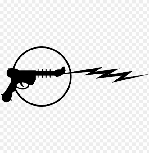 laser tag gun silhouette clipart - ray gun clip art Isolated Design Element on Transparent PNG