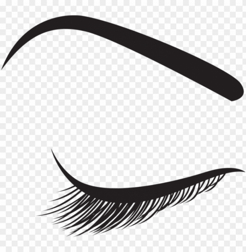 lash extensions and microblading - stock illustratio Isolated Object on Clear Background PNG