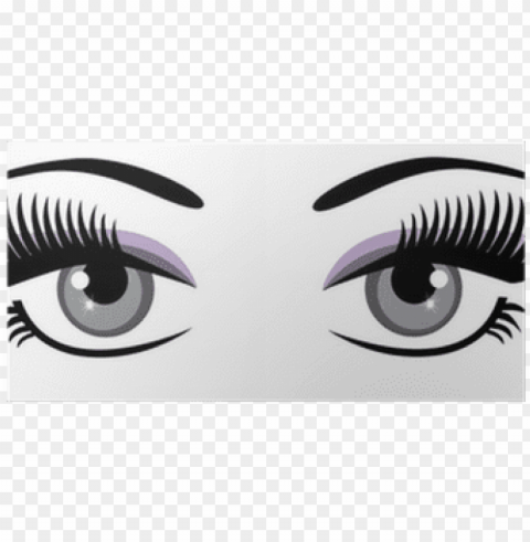 lashes with brown eyes PNG objects