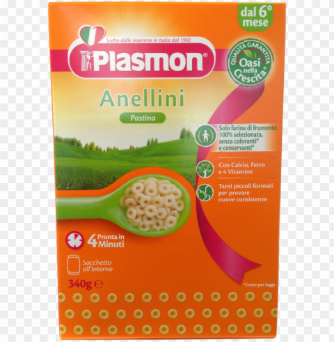 lasmon baby food pasta gr 340 anellini PNG with cutout background PNG transparent with Clear Background ID e3bfc863