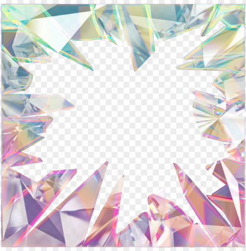 lass broken transparent jagged frame border holo holog - glass PNG clear background PNG transparent with Clear Background ID 29a0ee36