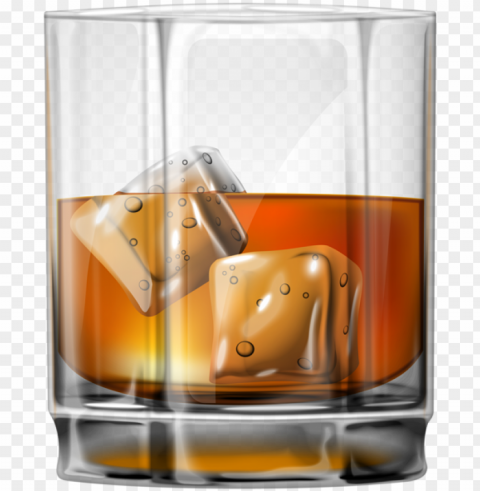lass of whiskey clip art - glass of whiskey Isolated Element in Clear Transparent PNG