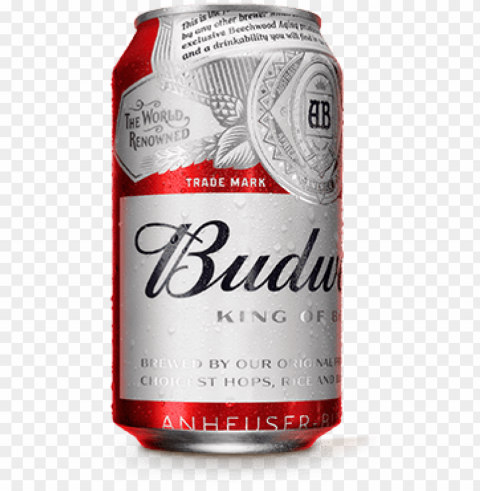 lata de 330ml - budweiser beer 15 pack 12 fl oz Transparent PNG Isolated Artwork
