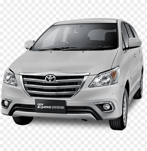 latest toyota innova facelift unveiled in indonesia - innova blue car Isolated Artwork in Transparent PNG Format
