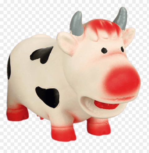 latex cow toy for dogs PNG transparency