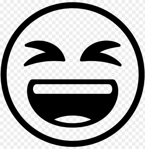 laugh emoji black and white Free PNG images with alpha transparency comprehensive compilation