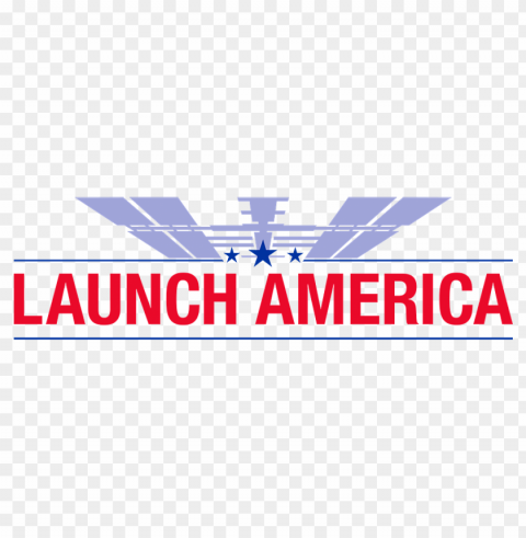 launch america logo PNG Isolated Object with Clear Transparency
