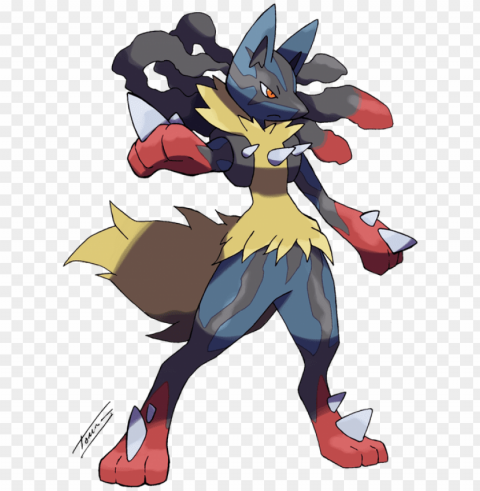 laurence on twitter - pokemon mega lucario CleanCut Background Isolated PNG Graphic