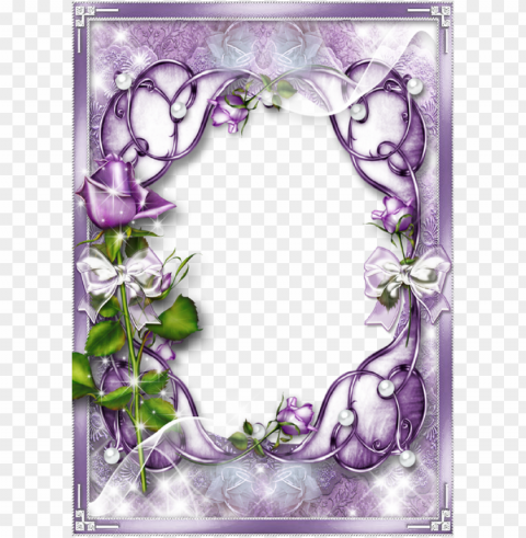 lavender background wedding -wedding invitation border - purple picture frames Transparent PNG Graphic with Isolated Object
