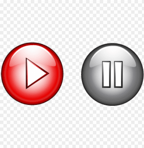 lay button and stop button - play dan stop butto Transparent Background Isolation of PNG