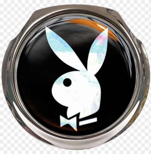 layboy car grille badge with fixings - zippo playboy logo black lasered lighter 60000875 Isolated Subject on HighResolution Transparent PNG