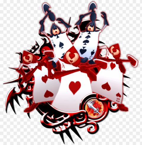 laying card - alice in wonderland cards Transparent PNG Graphic with Isolated Object