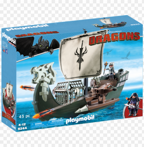 Laymobil How To Train Your Dragon Dragos Ship Building - Train Your Dragon Playmobil PNG Transparent Stock Images