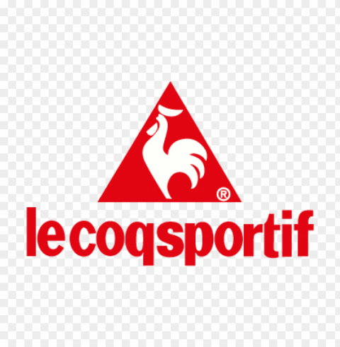 le coq sportif vector logo Transparent PNG Isolated Object