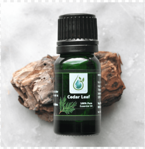 leaf cedar 100% pure essential oil 100% pure essential - chocolate Isolated PNG Item in HighResolution