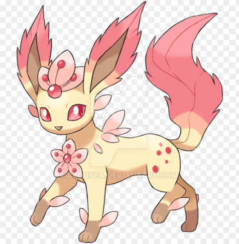 leafeon cherry blossom Transparent PNG images extensive gallery