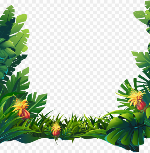 leafs-flowers Transparent Background Isolated PNG Figure