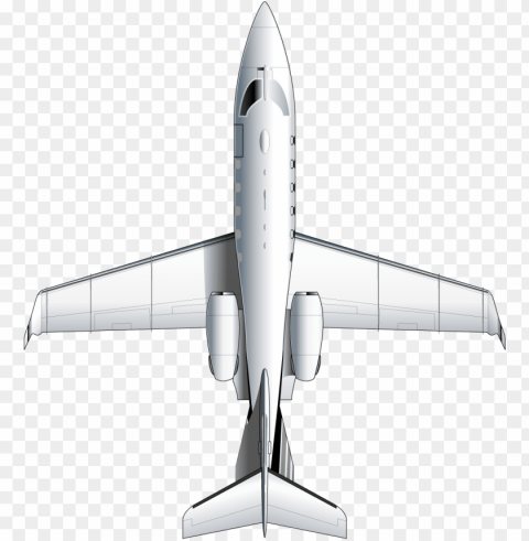 learjet 31a top view - airplane top view Transparent PNG illustrations