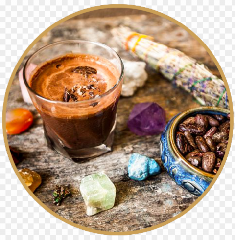 leasurable living presents - cacao ceremony Transparent PNG stock photos