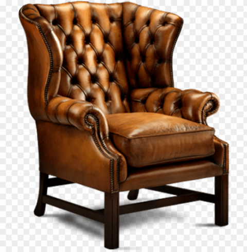 leather wing back chair Transparent PNG images bulk package