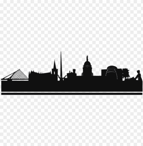 leave a reply - dublin skyline silhouette Isolated Subject with Clear PNG Background