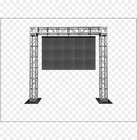 led panel on a truss Clear background PNG clip arts
