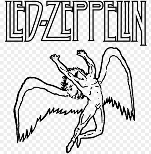 led zeppelin logo PNG files with transparent elements wide collection