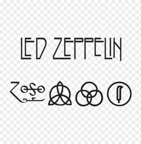 led zeppelin vector logo free download Isolated Object with Transparent Background in PNG