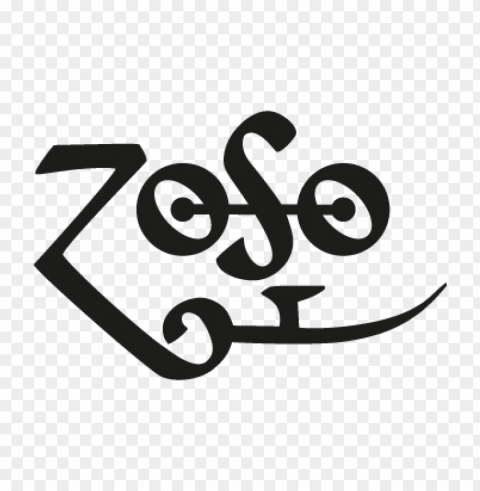 led zeppelin zoso vector logo Free PNG images with transparent layers diverse compilation