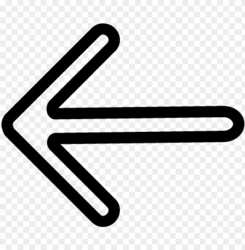 left back arrow outline vector - white back arrow ico PNG files with no backdrop required
