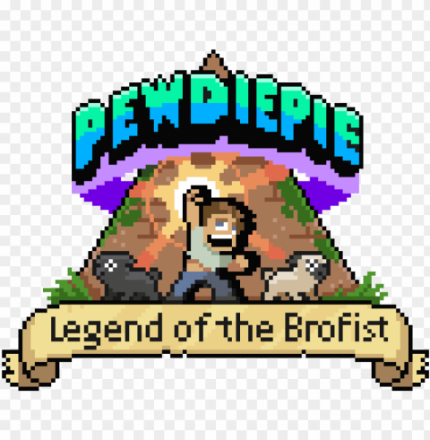 legend of the brofist just launched for mobile - pewdiepie legend of the brofist logo PNG images with alpha transparency diverse set