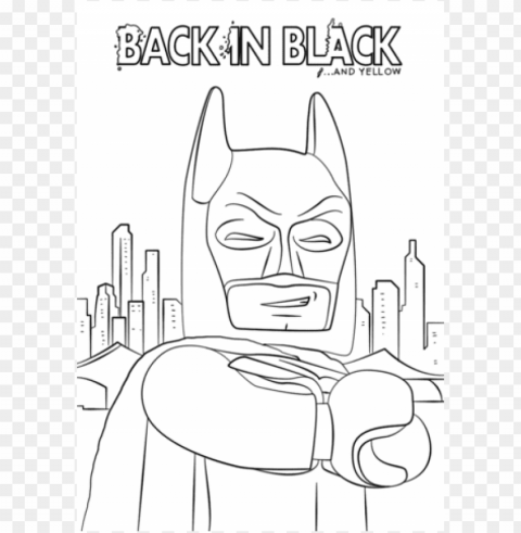 lego batman coloring pages color HighQuality PNG Isolated on Transparent Background