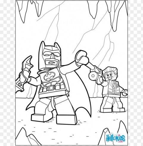 lego batman coloring pages color Clear background PNG elements