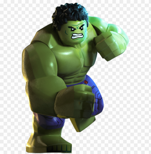 lego hulk - lego marvel avengers Isolated Artwork with Clear Background in PNG
