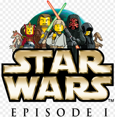 lego star wars episode 1 logo - star wars Alpha channel PNGs