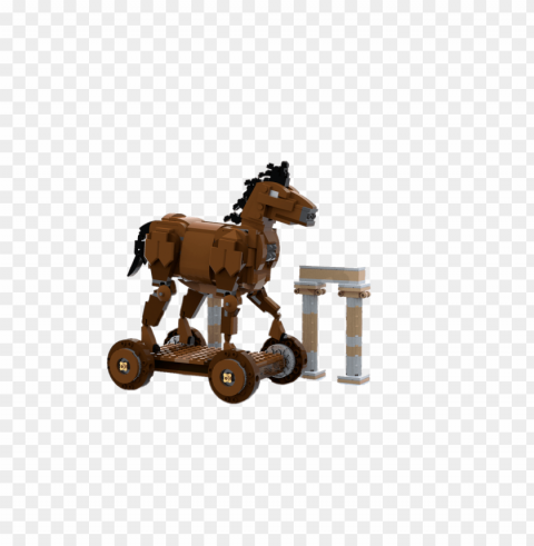Lego Trojan Horse Alpha Channel Transparent PNG