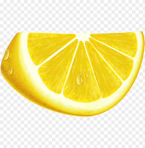 Lemon Clipart Lemon Slice - Clip Art Transparent Design PNG