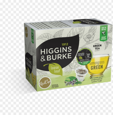 Lemongrass Green Loose Leaf Single Serve - Hot Chocolate Higgins And Burke Transparent PNG Illustration With Isolation
