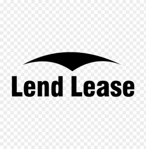 lend lease black vector logo Isolated Element in HighQuality PNG