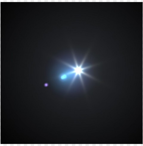 lens flare PNG with transparent backdrop